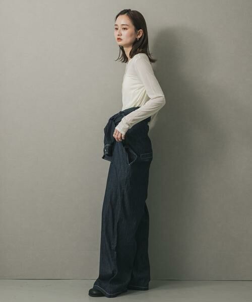 SENSE OF PLACE by URBAN RESEARCH / センスオブプレイス バイ アーバンリサーチ Tシャツ | ヘンリーネックプレーンカットトップ | 詳細30