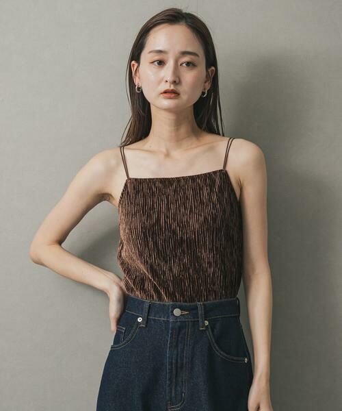 SENSE OF PLACE by URBAN RESEARCH / センスオブプレイス バイ アーバンリサーチ キャミソール・チューブトップ | ベロアキャミソール | 詳細4
