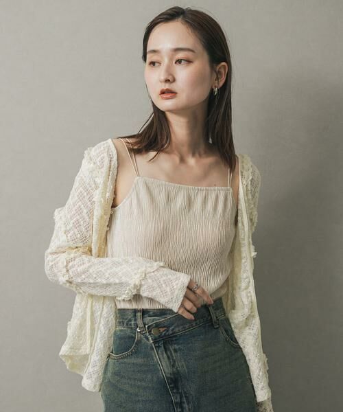 SENSE OF PLACE by URBAN RESEARCH / センスオブプレイス バイ アーバンリサーチ キャミソール・チューブトップ | ベロアキャミソール | 詳細15