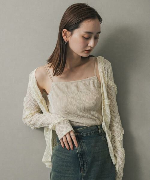 SENSE OF PLACE by URBAN RESEARCH / センスオブプレイス バイ アーバンリサーチ キャミソール・チューブトップ | ベロアキャミソール | 詳細16