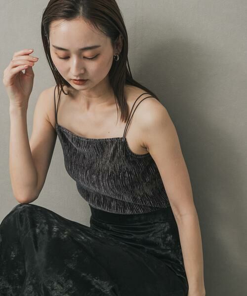 SENSE OF PLACE by URBAN RESEARCH / センスオブプレイス バイ アーバンリサーチ キャミソール・チューブトップ | ベロアキャミソール | 詳細23