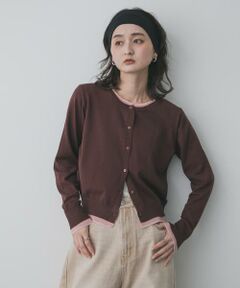 SENSE OF PLACE by URBAN RESEARCH / センスオブプレイス バイ アーバンリサーチ ニット・セーター | 『一部WEB限定カラー』レイヤードバイカラーニットカーディガン