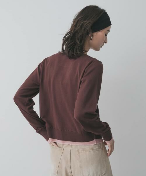 SENSE OF PLACE by URBAN RESEARCH / センスオブプレイス バイ アーバンリサーチ ニット・セーター | 『一部WEB限定カラー』レイヤードバイカラーニットカーディガン | 詳細3