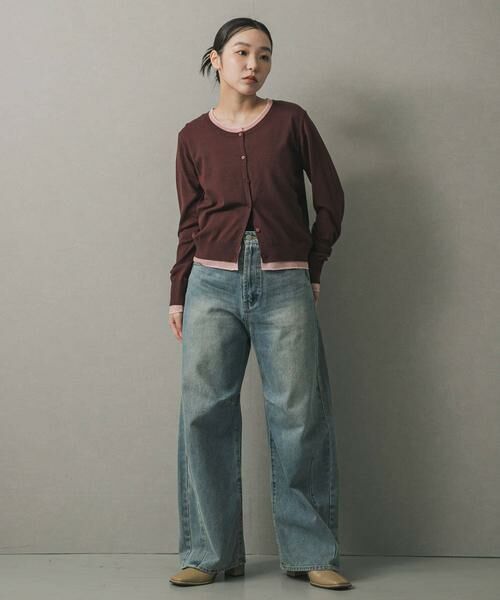 SENSE OF PLACE by URBAN RESEARCH / センスオブプレイス バイ アーバンリサーチ ニット・セーター | 『一部WEB限定カラー』レイヤードバイカラーニットカーディガン | 詳細7