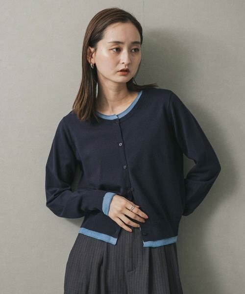 SENSE OF PLACE by URBAN RESEARCH / センスオブプレイス バイ アーバンリサーチ ニット・セーター | 『一部WEB限定カラー』レイヤードバイカラーニットカーディガン | 詳細16