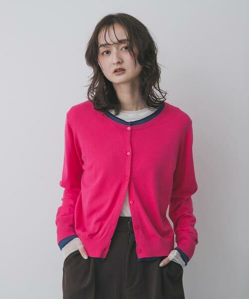 SENSE OF PLACE by URBAN RESEARCH / センスオブプレイス バイ アーバンリサーチ ニット・セーター | 『一部WEB限定カラー』レイヤードバイカラーニットカーディガン | 詳細24