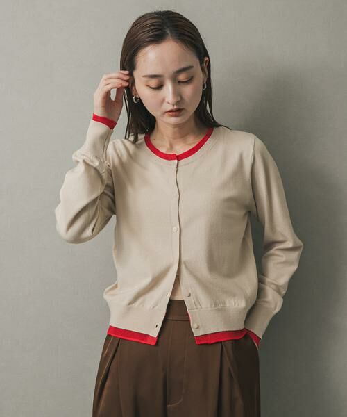 SENSE OF PLACE by URBAN RESEARCH / センスオブプレイス バイ アーバンリサーチ ニット・セーター | 『一部WEB限定カラー』レイヤードバイカラーニットカーディガン | 詳細30