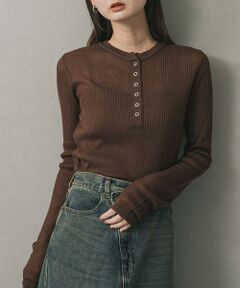 SENSE OF PLACE by URBAN RESEARCH / センスオブプレイス バイ アーバンリサーチ ニット・セーター | シアーヘンリーネックセーター