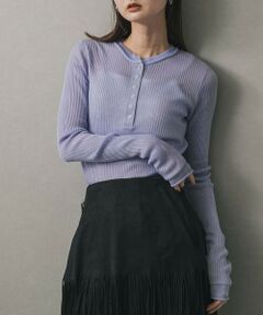 SENSE OF PLACE by URBAN RESEARCH / センスオブプレイス バイ アーバンリサーチ ニット・セーター | シアーヘンリーネックセーター