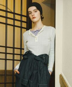 SENSE OF PLACE by URBAN RESEARCH / センスオブプレイス バイ アーバンリサーチ ニット・セーター | シアーヘンリーネックセーター