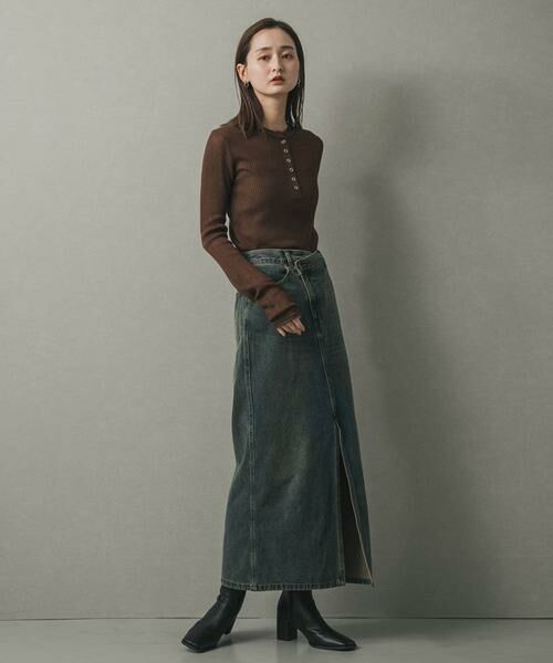 SENSE OF PLACE by URBAN RESEARCH / センスオブプレイス バイ アーバンリサーチ ニット・セーター | シアーヘンリーネックセーター | 詳細6