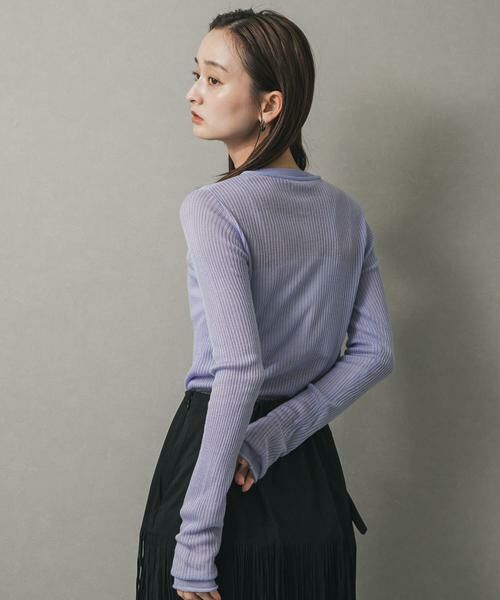 SENSE OF PLACE by URBAN RESEARCH / センスオブプレイス バイ アーバンリサーチ ニット・セーター | シアーヘンリーネックセーター | 詳細17