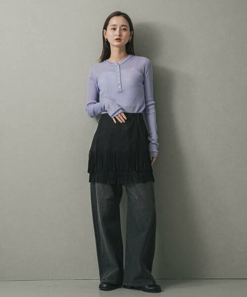 SENSE OF PLACE by URBAN RESEARCH / センスオブプレイス バイ アーバンリサーチ ニット・セーター | シアーヘンリーネックセーター | 詳細18