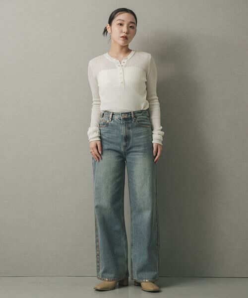 SENSE OF PLACE by URBAN RESEARCH / センスオブプレイス バイ アーバンリサーチ ニット・セーター | シアーヘンリーネックセーター | 詳細26