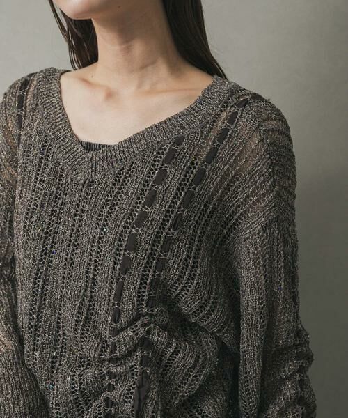 SENSE OF PLACE by URBAN RESEARCH / センスオブプレイス バイ アーバンリサーチ ニット・セーター | メッシュテープニット | 詳細1