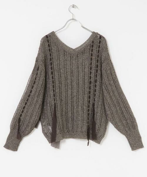 SENSE OF PLACE by URBAN RESEARCH / センスオブプレイス バイ アーバンリサーチ ニット・セーター | メッシュテープニット | 詳細11