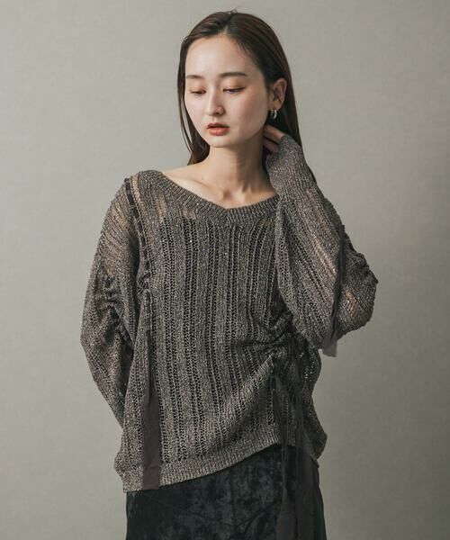 SENSE OF PLACE by URBAN RESEARCH / センスオブプレイス バイ アーバンリサーチ ニット・セーター | メッシュテープニット | 詳細2