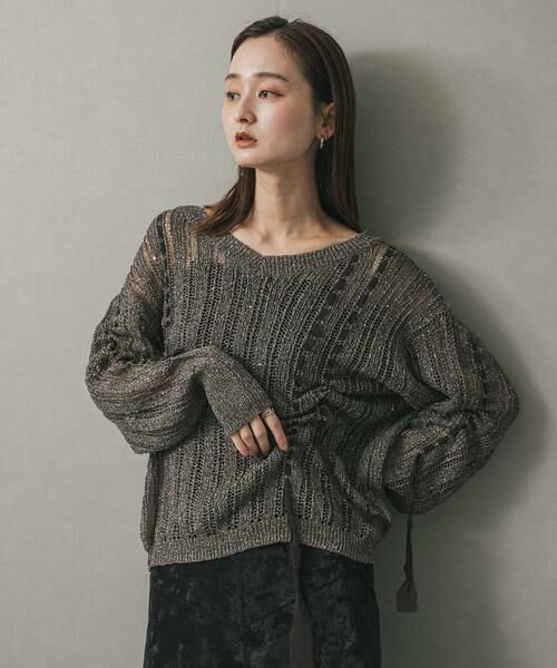 SENSE OF PLACE by URBAN RESEARCH / センスオブプレイス バイ アーバンリサーチ ニット・セーター | メッシュテープニット | 詳細3