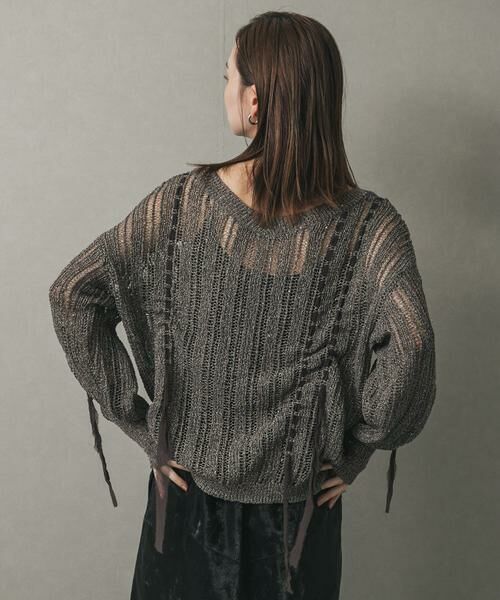 SENSE OF PLACE by URBAN RESEARCH / センスオブプレイス バイ アーバンリサーチ ニット・セーター | メッシュテープニット | 詳細4