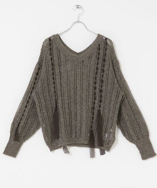 SENSE OF PLACE by URBAN RESEARCH / センスオブプレイス バイ アーバンリサーチ ニット・セーター | メッシュテープニット | 詳細8