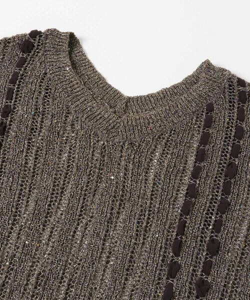 SENSE OF PLACE by URBAN RESEARCH / センスオブプレイス バイ アーバンリサーチ ニット・セーター | メッシュテープニット | 詳細9