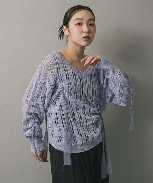 SENSE OF PLACE by URBAN RESEARCH / センスオブプレイス バイ アーバンリサーチ ニット・セーター | メッシュテープニット | 詳細15