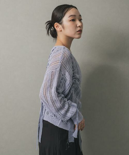 SENSE OF PLACE by URBAN RESEARCH / センスオブプレイス バイ アーバンリサーチ ニット・セーター | メッシュテープニット | 詳細16