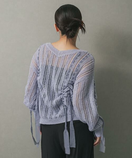 SENSE OF PLACE by URBAN RESEARCH / センスオブプレイス バイ アーバンリサーチ ニット・セーター | メッシュテープニット | 詳細17