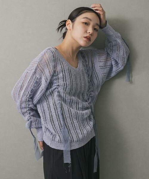SENSE OF PLACE by URBAN RESEARCH / センスオブプレイス バイ アーバンリサーチ ニット・セーター | メッシュテープニット | 詳細18