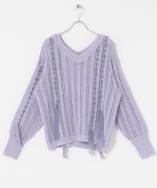 SENSE OF PLACE by URBAN RESEARCH / センスオブプレイス バイ アーバンリサーチ ニット・セーター | メッシュテープニット | 詳細22