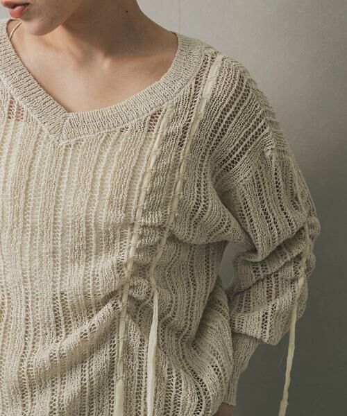 SENSE OF PLACE by URBAN RESEARCH / センスオブプレイス バイ アーバンリサーチ ニット・セーター | メッシュテープニット | 詳細24
