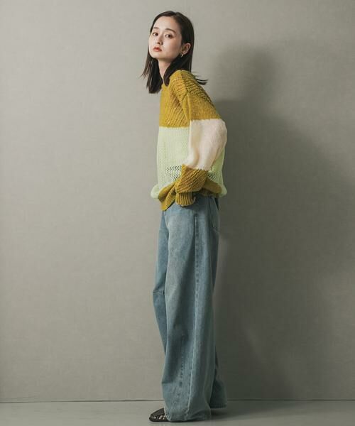 SENSE OF PLACE by URBAN RESEARCH / センスオブプレイス バイ アーバンリサーチ ニット・セーター | パッチワークメッシュセーター | 詳細6