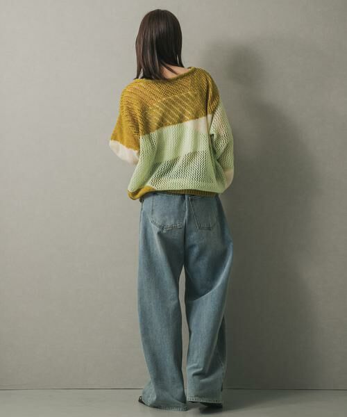 SENSE OF PLACE by URBAN RESEARCH / センスオブプレイス バイ アーバンリサーチ ニット・セーター | パッチワークメッシュセーター | 詳細7