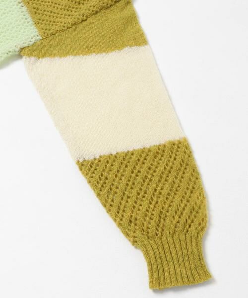 SENSE OF PLACE by URBAN RESEARCH / センスオブプレイス バイ アーバンリサーチ ニット・セーター | パッチワークメッシュセーター | 詳細9