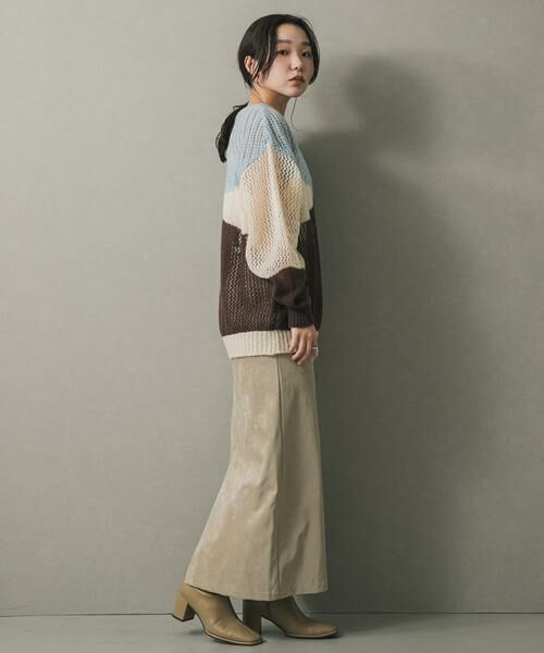 SENSE OF PLACE by URBAN RESEARCH / センスオブプレイス バイ アーバンリサーチ ニット・セーター | パッチワークメッシュセーター | 詳細15