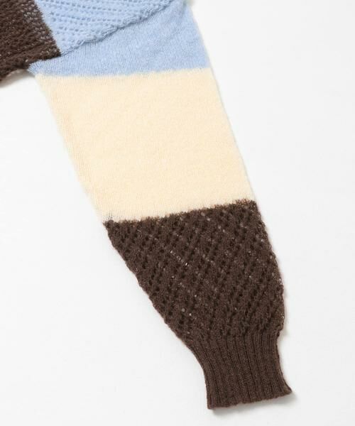 SENSE OF PLACE by URBAN RESEARCH / センスオブプレイス バイ アーバンリサーチ ニット・セーター | パッチワークメッシュセーター | 詳細18