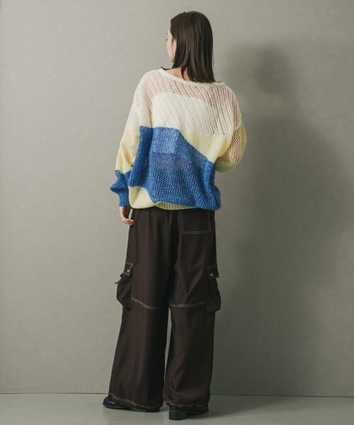 SENSE OF PLACE by URBAN RESEARCH / センスオブプレイス バイ アーバンリサーチ ニット・セーター | パッチワークメッシュセーター | 詳細25