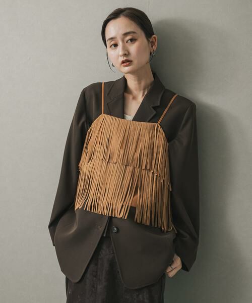 SENSE OF PLACE by URBAN RESEARCH / センスオブプレイス バイ アーバンリサーチ キャミソール・チューブトップ | FSフリンジキャミトップ | 詳細2