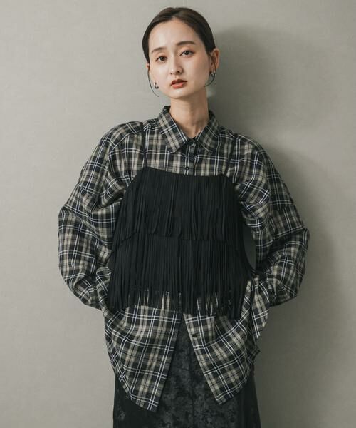 SENSE OF PLACE by URBAN RESEARCH / センスオブプレイス バイ アーバンリサーチ キャミソール・チューブトップ | FSフリンジキャミトップ | 詳細15