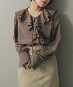 SENSE OF PLACE by URBAN RESEARCH / センスオブプレイス バイ アーバンリサーチ シャツ・ブラウス | Vネックラッフルブラウス