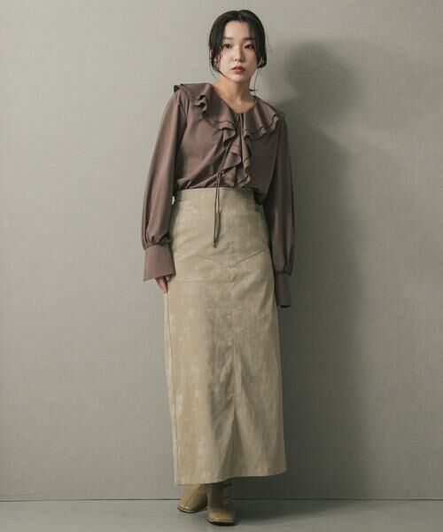 SENSE OF PLACE by URBAN RESEARCH / センスオブプレイス バイ アーバンリサーチ シャツ・ブラウス | Vネックラッフルブラウス | 詳細4