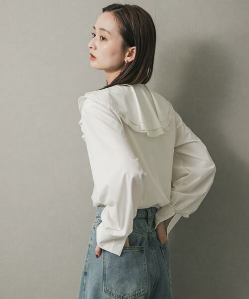 SENSE OF PLACE by URBAN RESEARCH / センスオブプレイス バイ アーバンリサーチ シャツ・ブラウス | Vネックラッフルブラウス | 詳細18