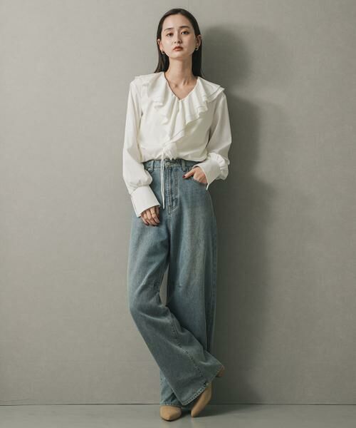 SENSE OF PLACE by URBAN RESEARCH / センスオブプレイス バイ アーバンリサーチ シャツ・ブラウス | Vネックラッフルブラウス | 詳細19