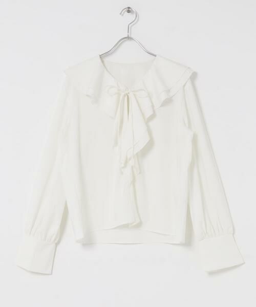 SENSE OF PLACE by URBAN RESEARCH / センスオブプレイス バイ アーバンリサーチ シャツ・ブラウス | Vネックラッフルブラウス | 詳細22