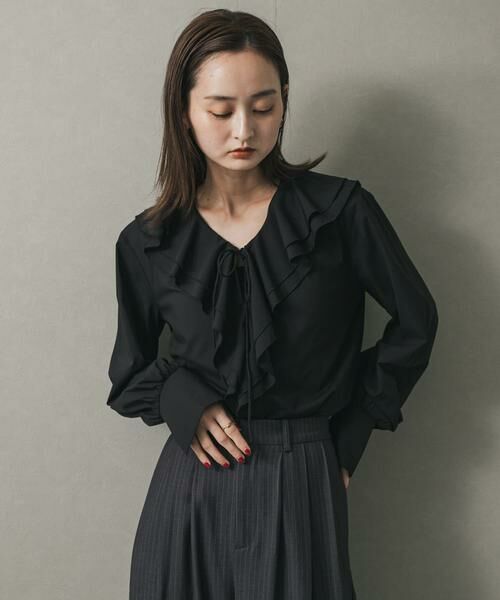 SENSE OF PLACE by URBAN RESEARCH / センスオブプレイス バイ アーバンリサーチ シャツ・ブラウス | Vネックラッフルブラウス | 詳細24