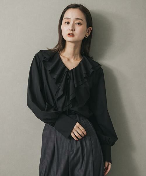 SENSE OF PLACE by URBAN RESEARCH / センスオブプレイス バイ アーバンリサーチ シャツ・ブラウス | Vネックラッフルブラウス | 詳細25