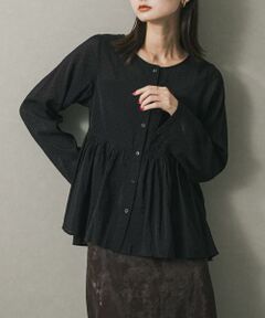 SENSE OF PLACE by URBAN RESEARCH / センスオブプレイス バイ アーバンリサーチ シャツ・ブラウス | フロッキードットウエストギャザーブラウス