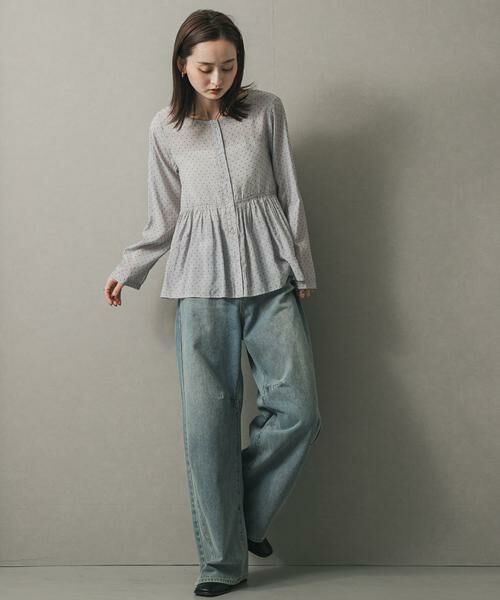 SENSE OF PLACE by URBAN RESEARCH / センスオブプレイス バイ アーバンリサーチ シャツ・ブラウス | フロッキードットウエストギャザーブラウス | 詳細5