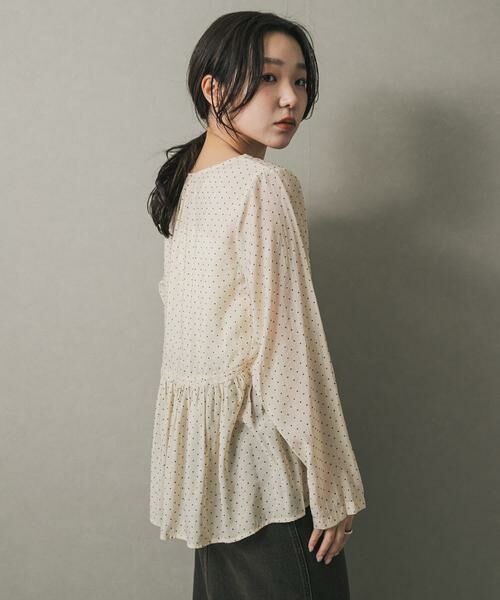 SENSE OF PLACE by URBAN RESEARCH / センスオブプレイス バイ アーバンリサーチ シャツ・ブラウス | フロッキードットウエストギャザーブラウス | 詳細26
