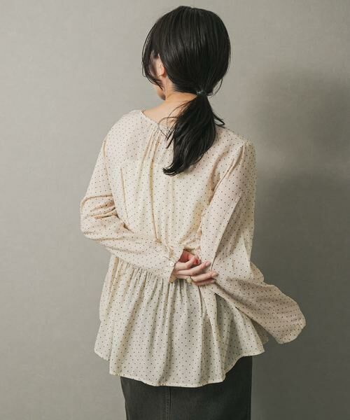 SENSE OF PLACE by URBAN RESEARCH / センスオブプレイス バイ アーバンリサーチ シャツ・ブラウス | フロッキードットウエストギャザーブラウス | 詳細27